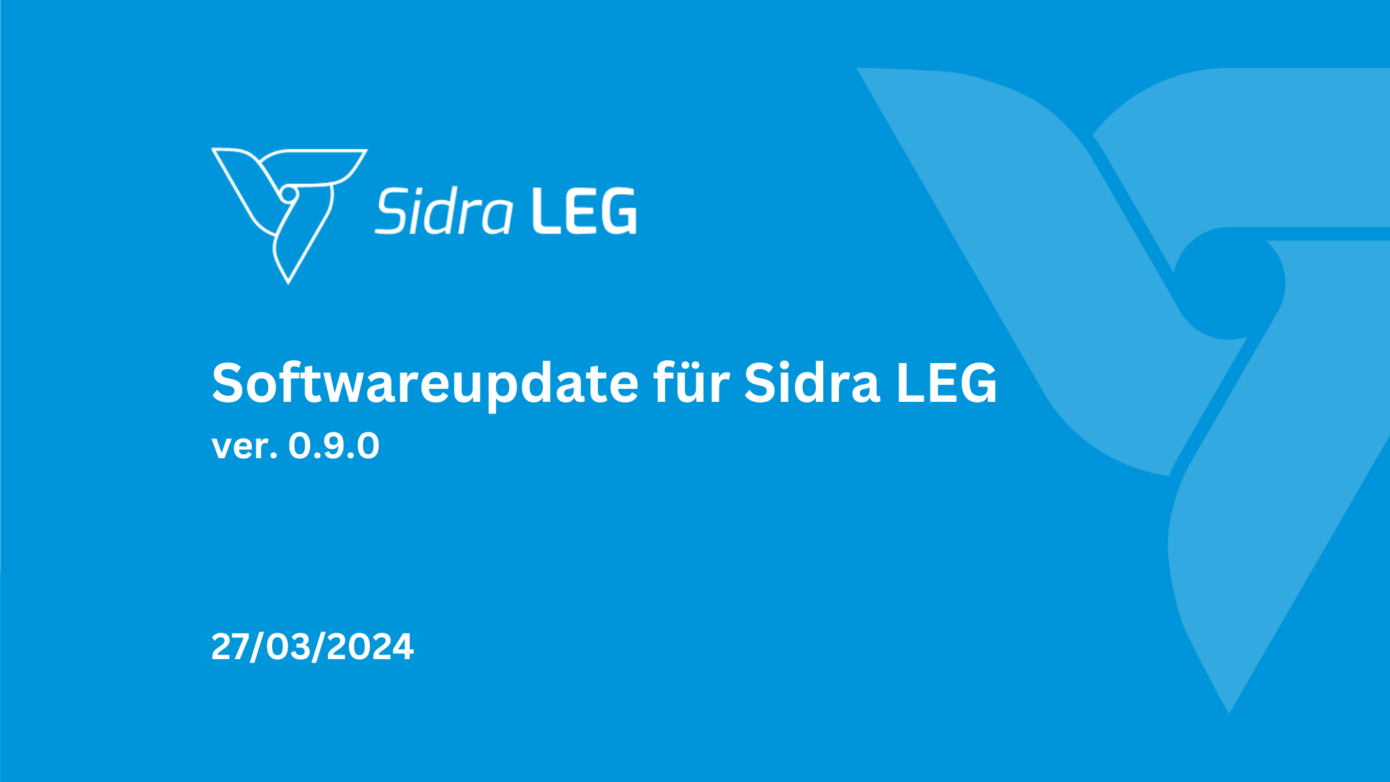 Softwareupdate für Sidra LEG 0.9.0